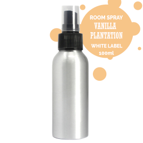 6x 100ml Roomspray - Vanilleplantage - Witte Label