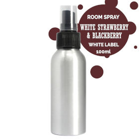 6x 100ml Roomspray - Witte Aardbei & Braam - Witte Label