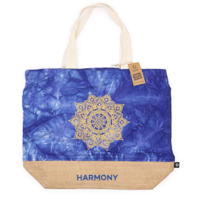 4x Alle Natuurlijke Tas - Blauwe Stonewash - Mandala - Harmonie