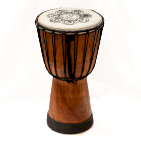 Handgemaakte Brede Top Djembe Drum - 30 cm - Beschadigd