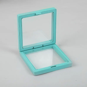 10x Kleine 3D Zwevende Lijst Display 7x7cm - Teal