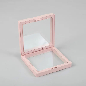 10x Kleine 3D Zwevende Lijst Display 7x7cm - Roze