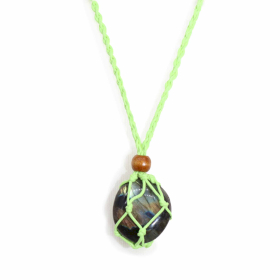 10x Kristal Edelsteen Ketting Koord 45cm/18inch - Groen