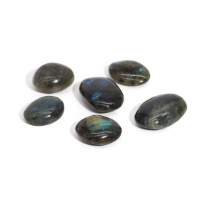 6x Madagascar Labradoriet Handstenen (ca. 17-40g 35-50mm)