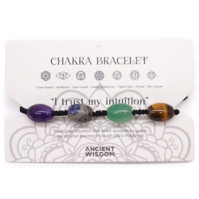 3x Chakra Koord Armbanden - Kralen