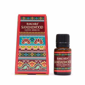 6x Banjara Indiase Geurolie 10ml - Sandelhout