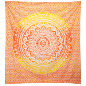 Wandkleed / Strandkleed - Umrao Mandala - Oranje